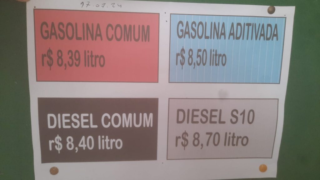 Valor da Gasolina em Canutama